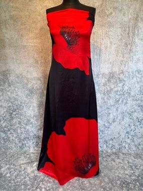 TCEC Poppy Print Stepless Dress - medium NWT
